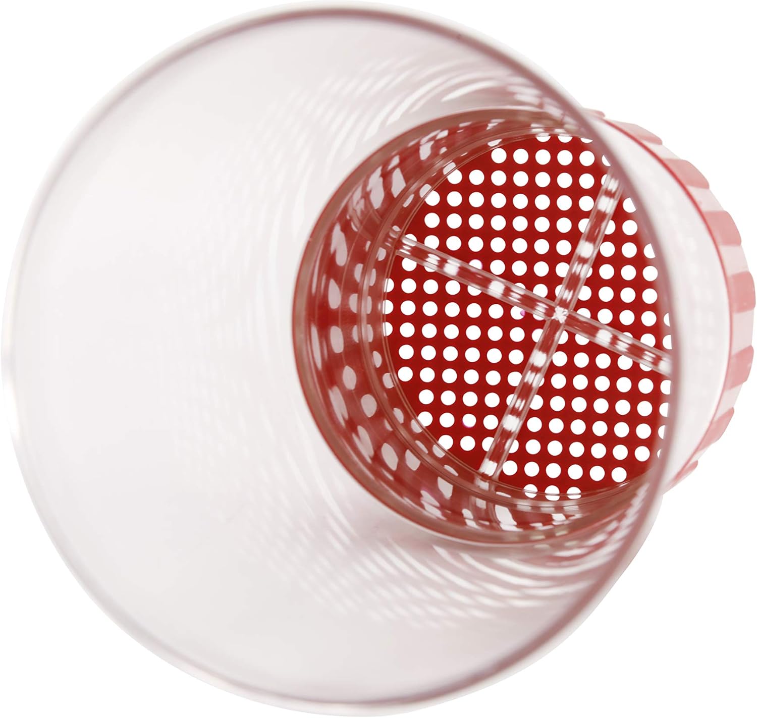 GSD Household Appliances Powdered Sugar Mill Icing Sugar Shaker Plastic Red