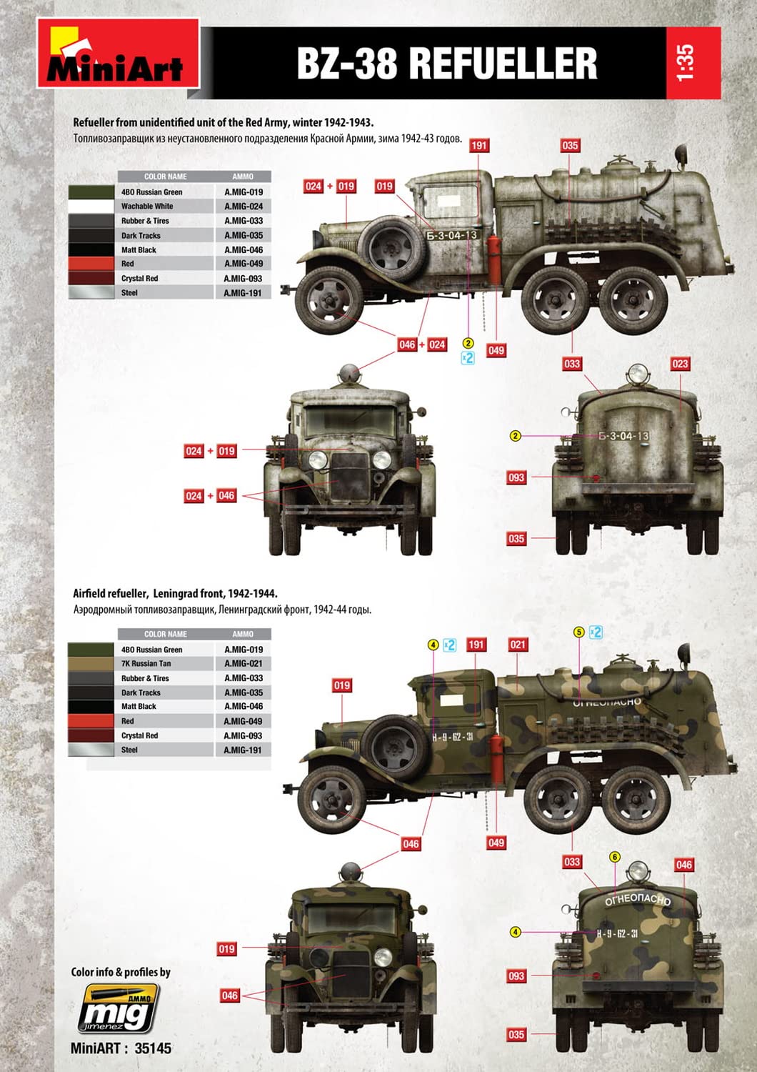MiniArt Kit Modello in plastica per rifornimento BZ-38 in Scala 1:35 (Grigio)