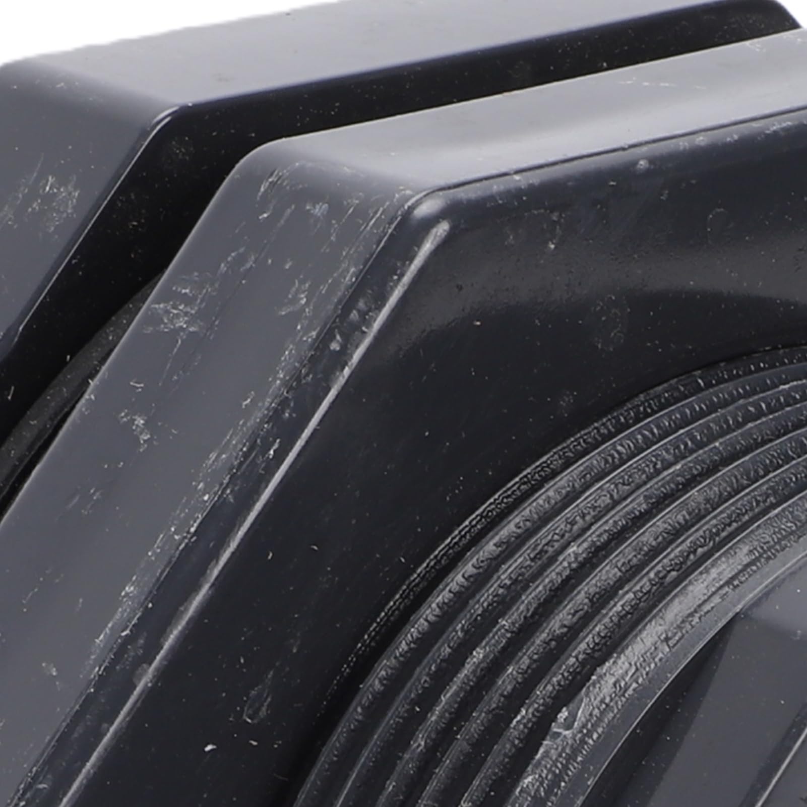 Fafeicy Conexión de Tanque de PVC de 4 Pulgadas con Junta EPDM y Tuerca de Seguridad, Adaptador de Tanque de Rosca NPT para Barril de Lluvia, Acuario, Piscina