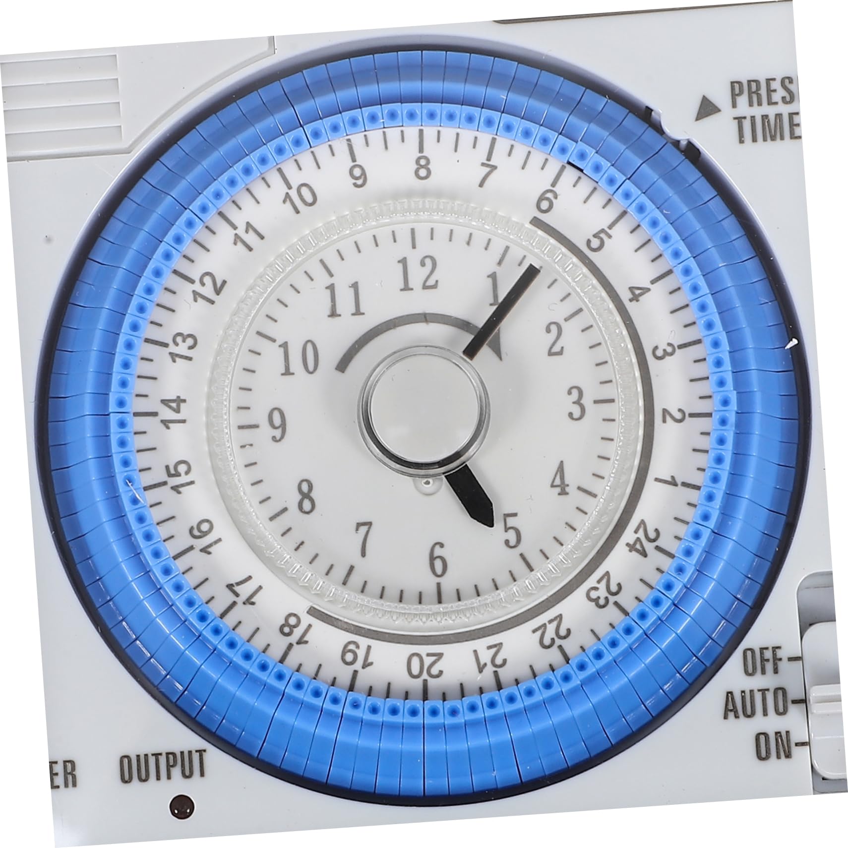 Reloj Temporizador de Parada Mecánico Blanco PC 16a 250vac | Cuenta Regresiva 12v–380v, Uso en Cocina y Horneado, No Incluye Batería