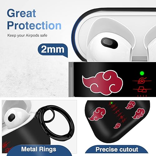 Vista 316 de Maxjoy for AirPods 2nd Generation Case, Unique Design Hard Protective Shockproof Airpods Case Cover with Keychain Compatible with Apple AirPods Sea