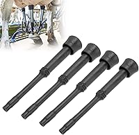 Vista 7 de Revestimientos para ordeñadoras, paquete de 4 piezas de revestimiento de leche de goma suave negra para inflado/revestimiento de ordeño