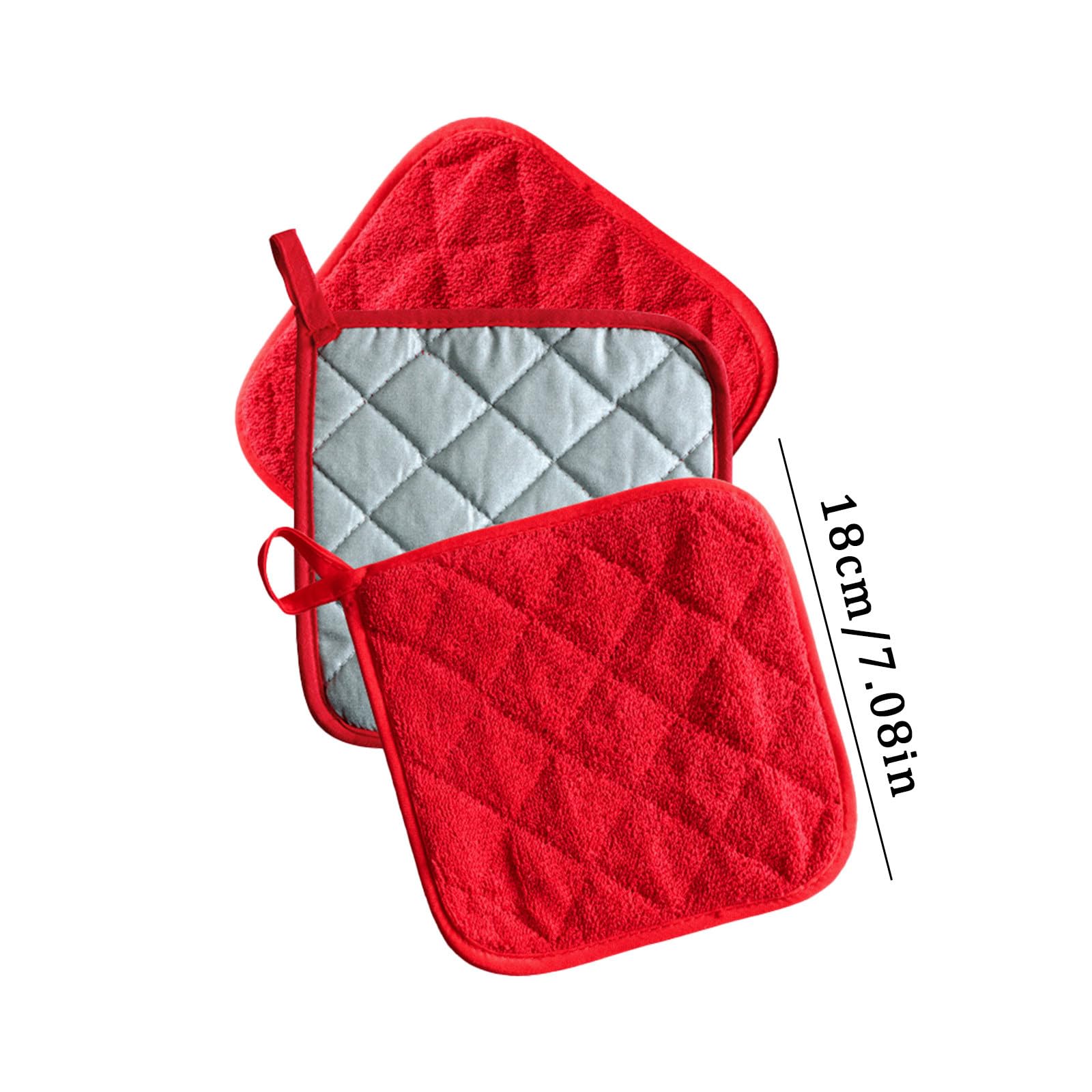 Set Di 6 Presine Per Forno In Cotone | Lavabili In Lavatrice | Anti-calore Fino A 200°C | 2 Pezzi, 6 Colori Vivaci