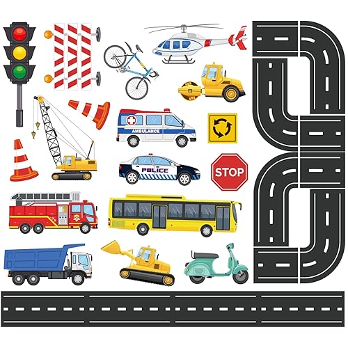 Foam Bath Toys for Toddlers- 29 Piece Vehicles Bath Stickers with Storage Bag Educational Floating Bathtub Traffic Preschool Non-Toxic Fun Bathing for Baby Girls Boys Toddler Kids