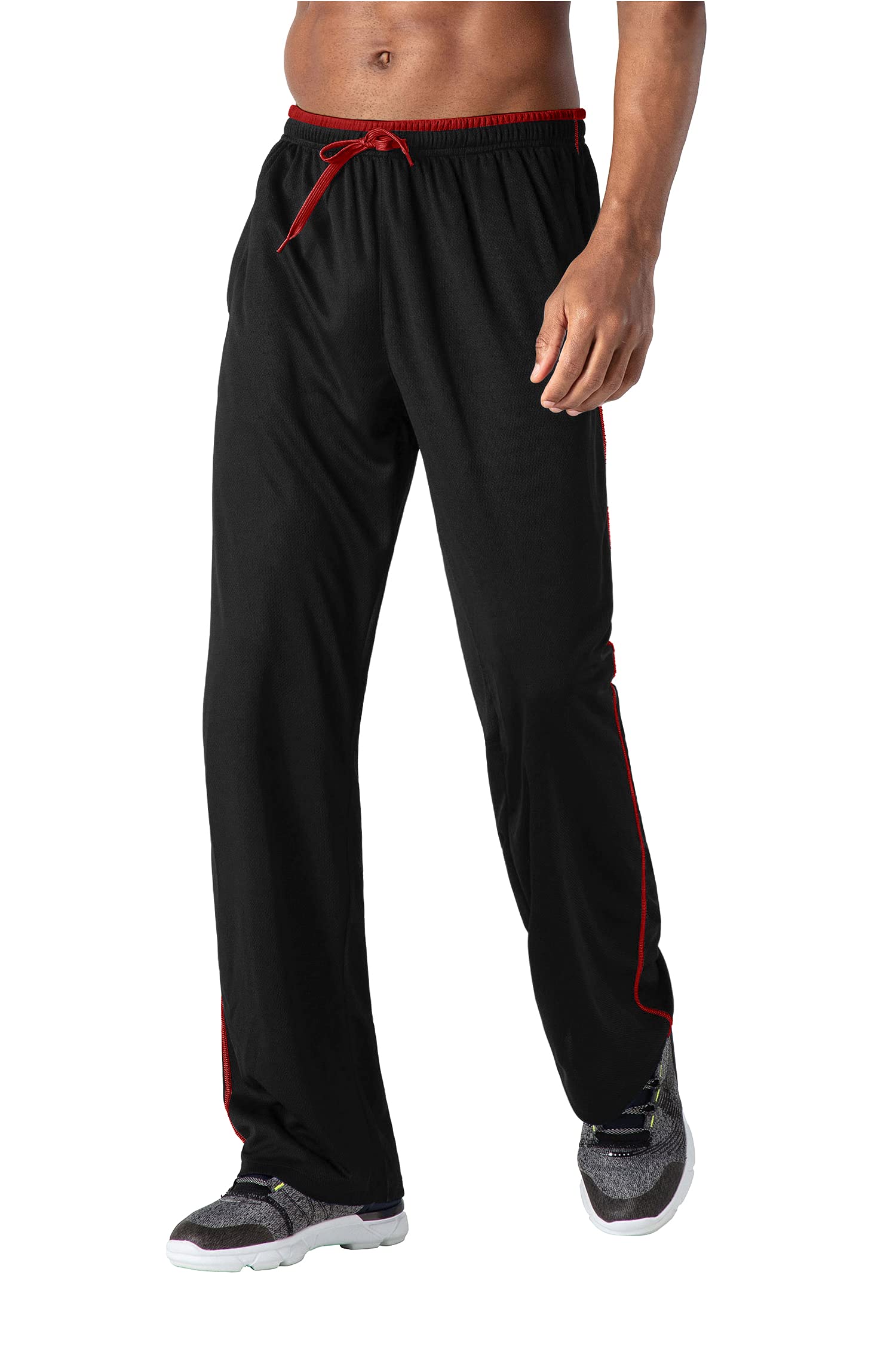 KEFITEVD Pantalons de Randonnée pour Hommes Bas de Jogging Respirants Pantalons d'extérieur Bas de Sport légers avec Poches Zippées
