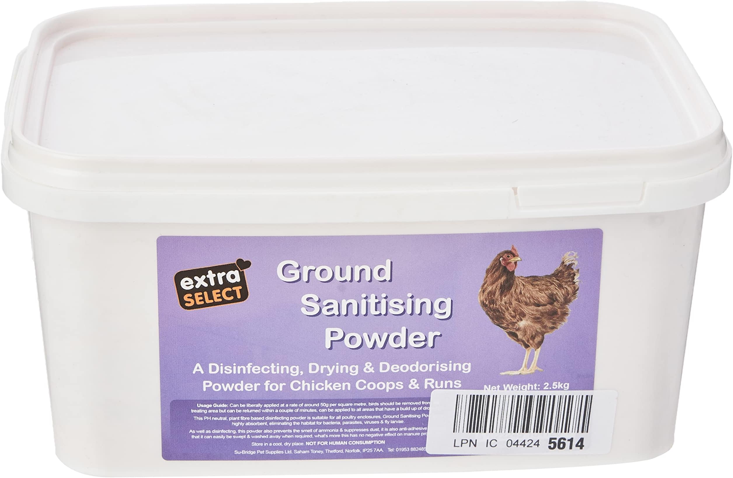 Ground Sanitising Powder Bucket, 2.5 kg