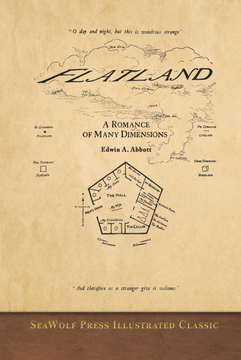 Flatland-A Romance of Many Dimensions: SeaWolf Press Illustrated Classic