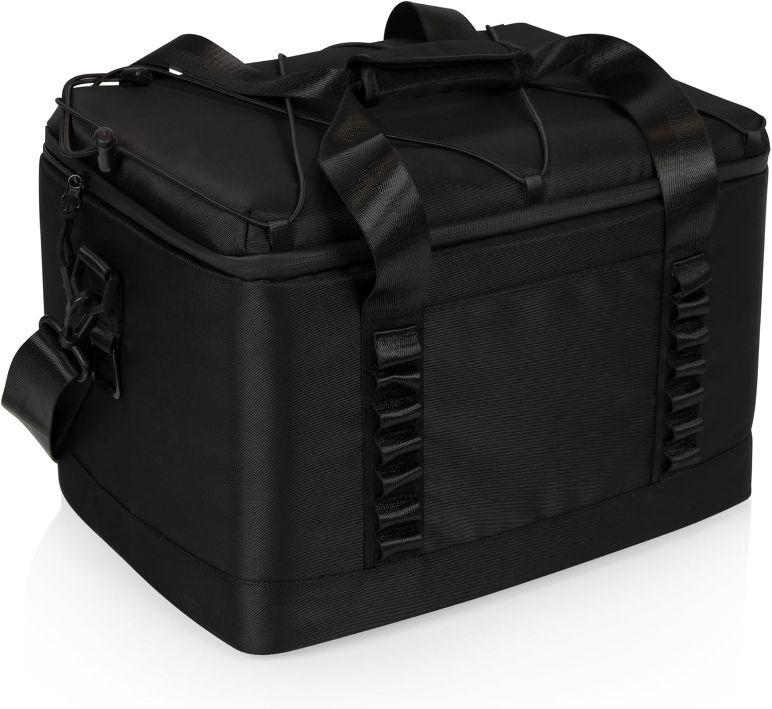 PICNIC TIME Tarana Superthick Cooler Bag with Removable Shoulder Strap, 24 Can Insulated Soft Cooler, Beach Cooler, Insulated Camping Cooler, Picnic Cooler, (Black)