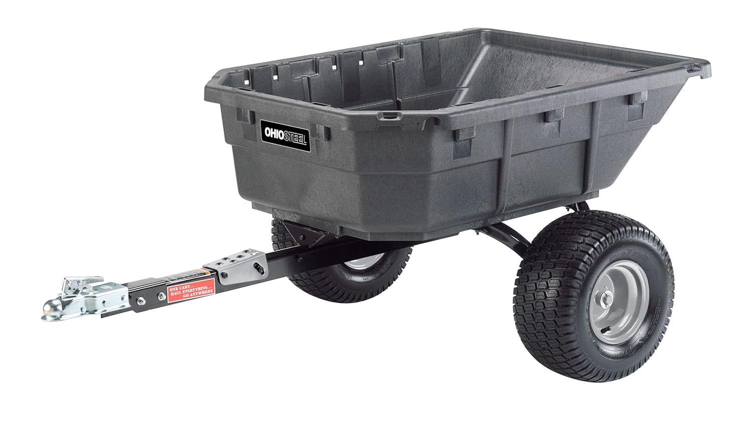 Ohio Steel 4048PS-ATV Poly Swivel ATV Dump Cart, 15 cu.ft., 1250 lb Load Capacity