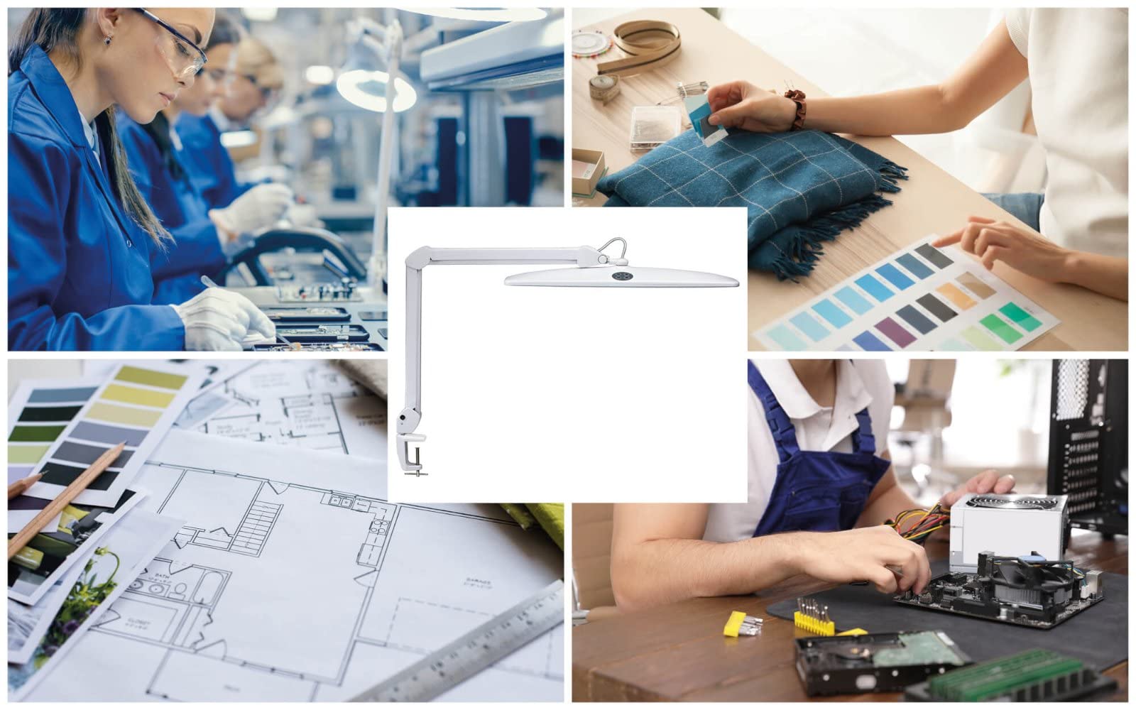 Maul 8205202 - Lámpara LED (84 ledes integrados, regulable, piezas, luz diurna, con base de 6,3 cm), color blanco