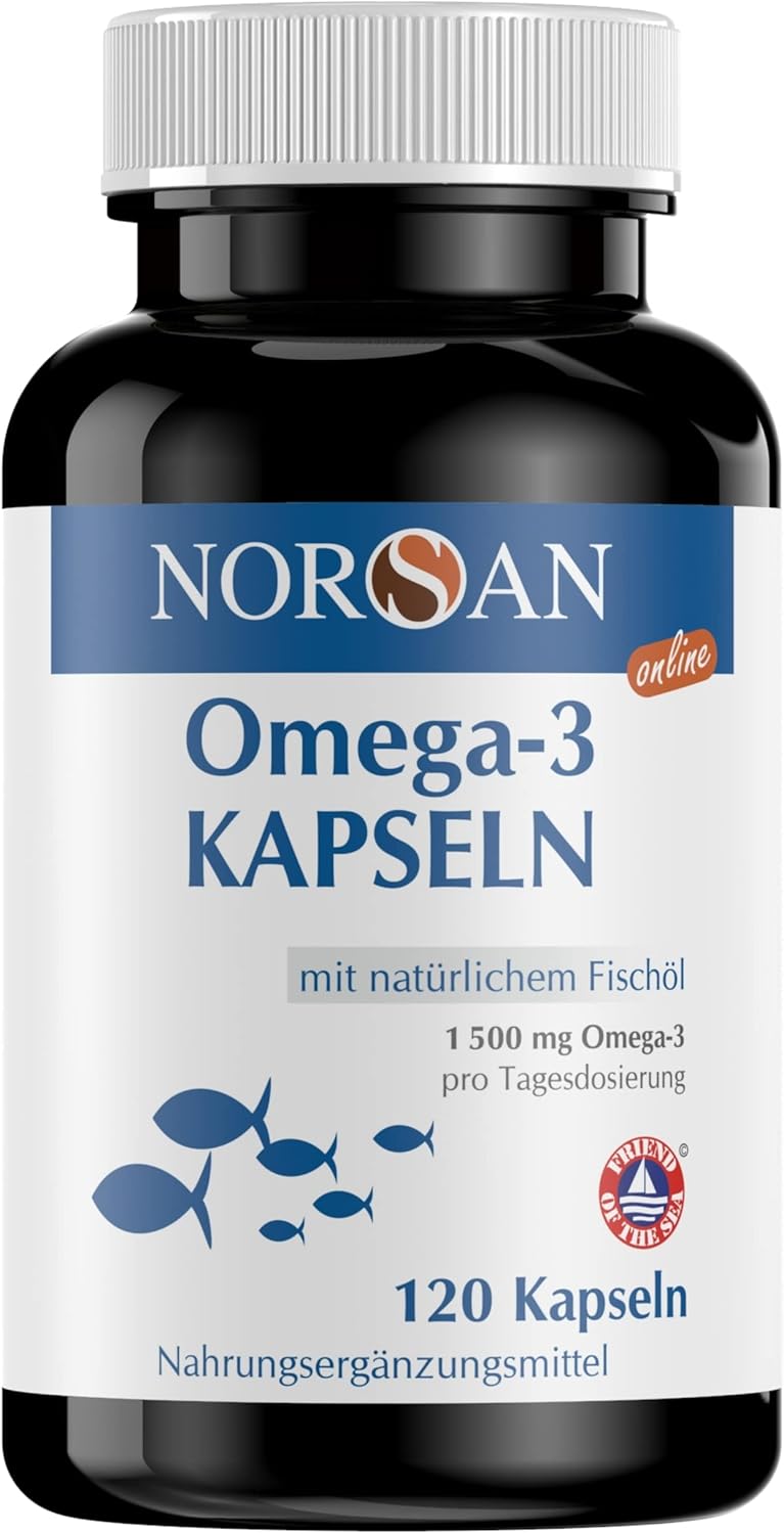 NORSAN Premium Total Omega 3 Kapseln hochdosiert 120 Stück / 1.500mg