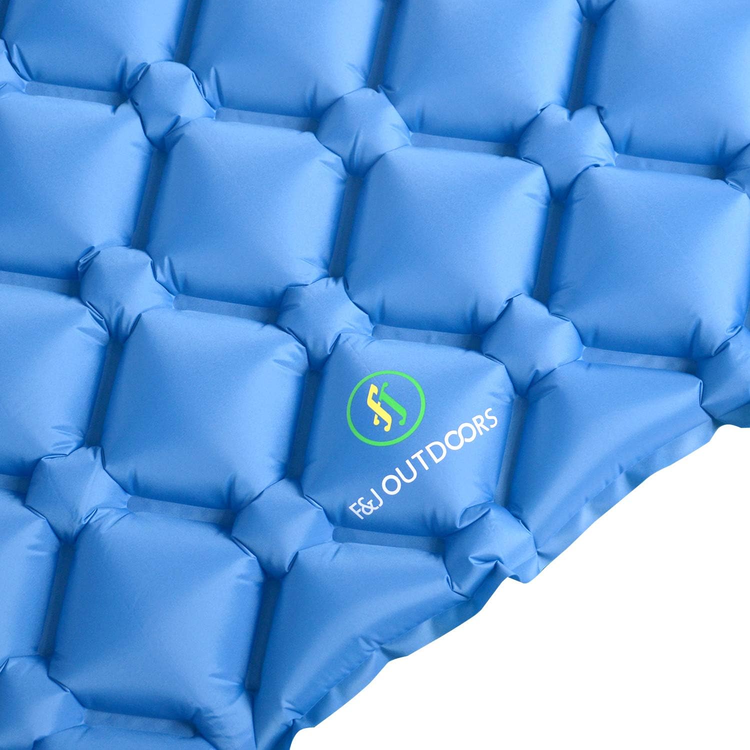F&J Outdoors Camping Sleeping Pad, Ultralight Air Sleeping Pads for Backpacking Hiking, Durable Waterproof Outdoor Sleeping Mat, Blue