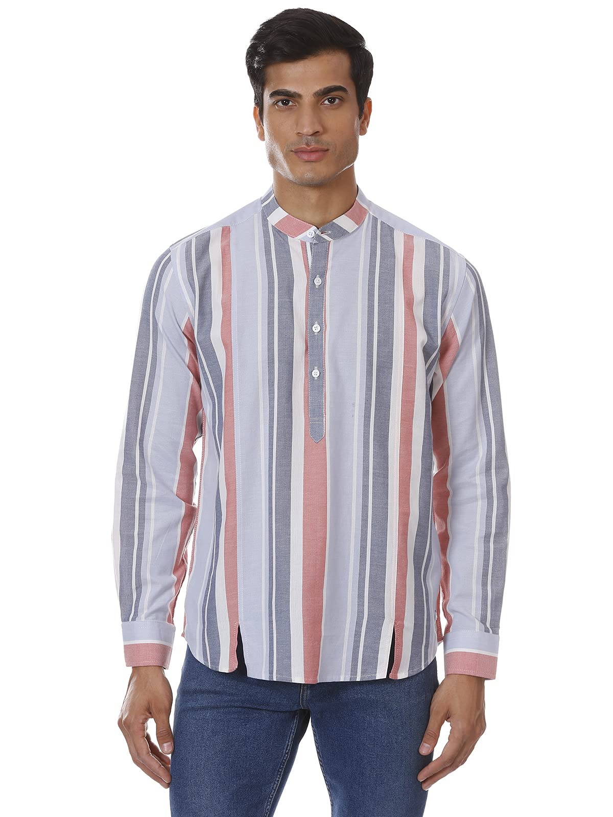 SHIRT THEORYMulti-Colored Striped Cotton Full Sleeves Casual Shirt for Men II Premium Cotton Shirt II Stylish Shirt for Men II Exclusive Latest Men Casual Shirt II Luxury Shirts || Shirt for Men ||