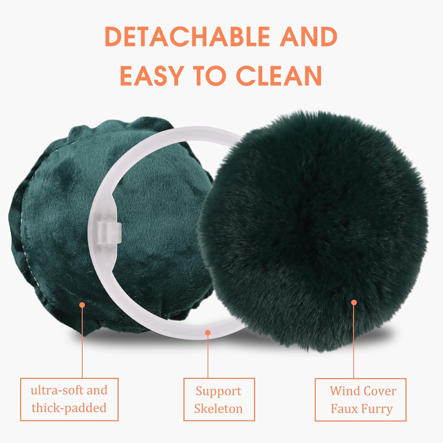 Yuoahcn Women Winter Ear Muffs Faux Fur Warm Earmuffs Lady Girls Plush Ear Warmers Outdoor Ear Covers Headband - Image 6