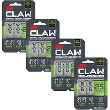 3M Claw Drywall Picture Hangers 25 lbs., Silver 16-Pack