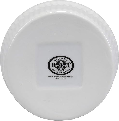 Miniatura 7 de BIA Cordon Bleu Classic - Plato de soufflé alto de 10 onzas, juego de 4, color blanco