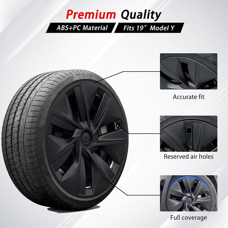 KAVANIC Tesla Model Y 19" Felniborítás Matte Black 4db Gemini 2020-2024