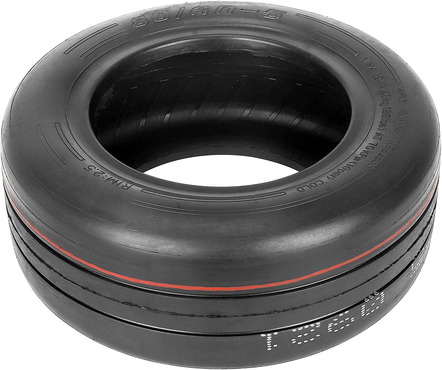 Electric Scooter Tire, 80/60-5 Road Vacuum Tire Thickened Wear Resistant Outer Tire, for No.9 Kart Wider Tire Replacement Accessories
