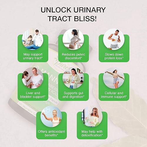 Miniatura 6 de Pure By Nature D-manosa con raíz de arándano y diente de león, 120 unidades