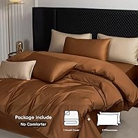 Vista 125 de MooMee Queen Duvet Cover Set, 100% Extra Long Staple Cotton 600 Thread Count Sateen Silky Soft Breathable Durable Luxury Hotel Quality Bedding Set