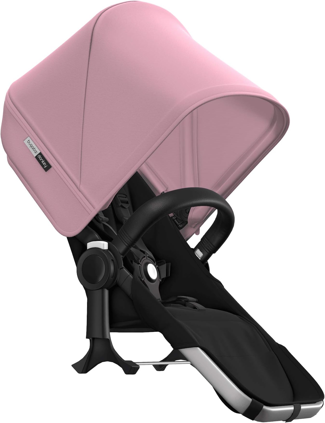 Bugaboo Donkey Duo Extension Set, Black/Soft Pink