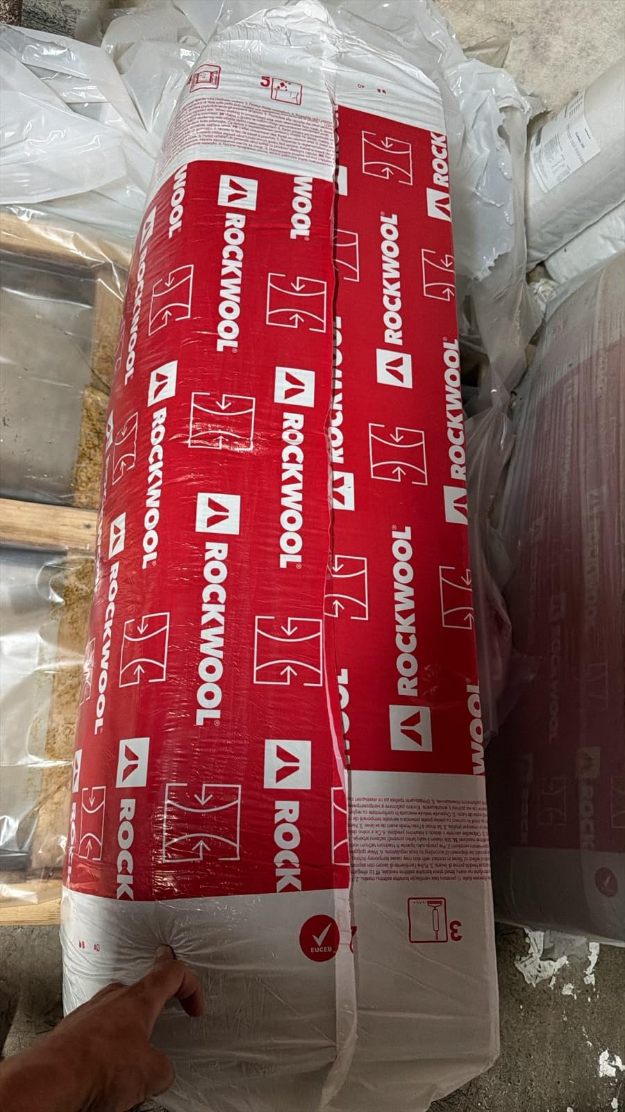 Rockwool Multirock 15pz Pannello Lana di Roccia 1200x600x50 mm (10,80M2) | Euroclasse A2-s1,d0, Resistenza 70 kPa, Densità 130 kg/m³, Isolamento Termoacustico, Velo Minerale