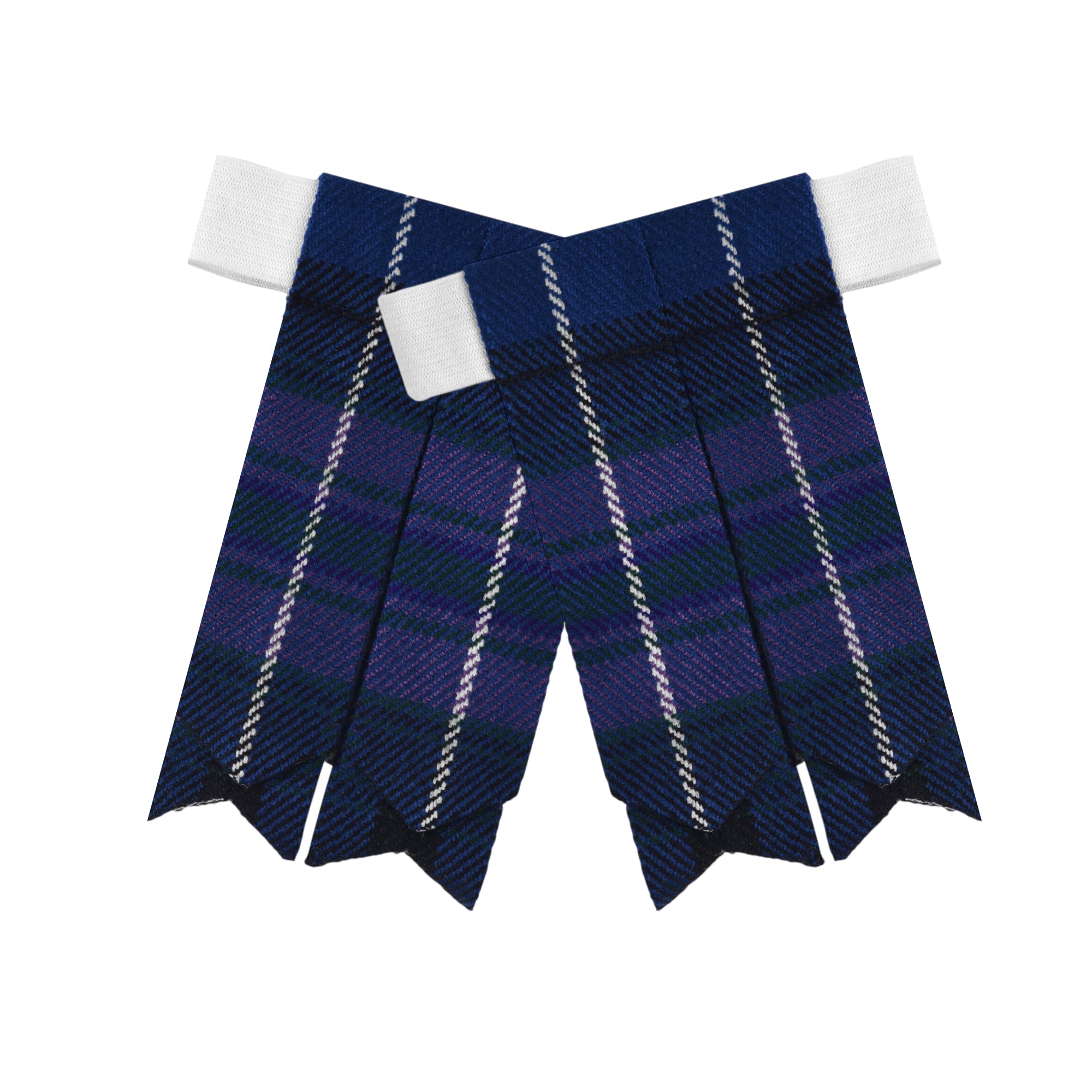Scottish Tartan Kilt Flashes with Elastic Adjusters