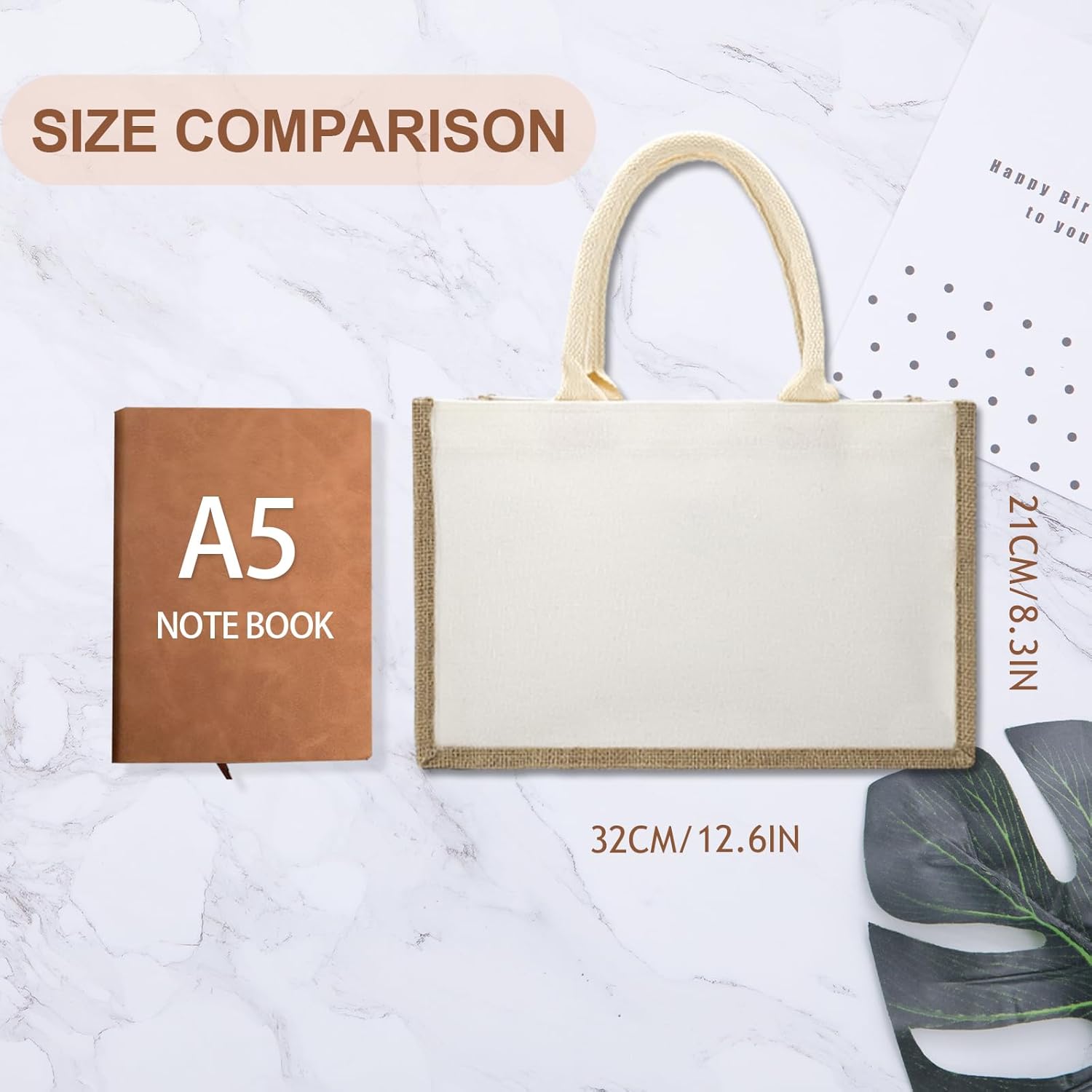 YOUKE OLA 20 Pack Burlap Tote Bags Jute Tote Bags Reusable Water Resistant Beach Bag Blank Canvas Grocery Bag for Women Bridesmaid Wedding Gift DIY 12.6 x 8.3 x 5.1 Inch - Image 3