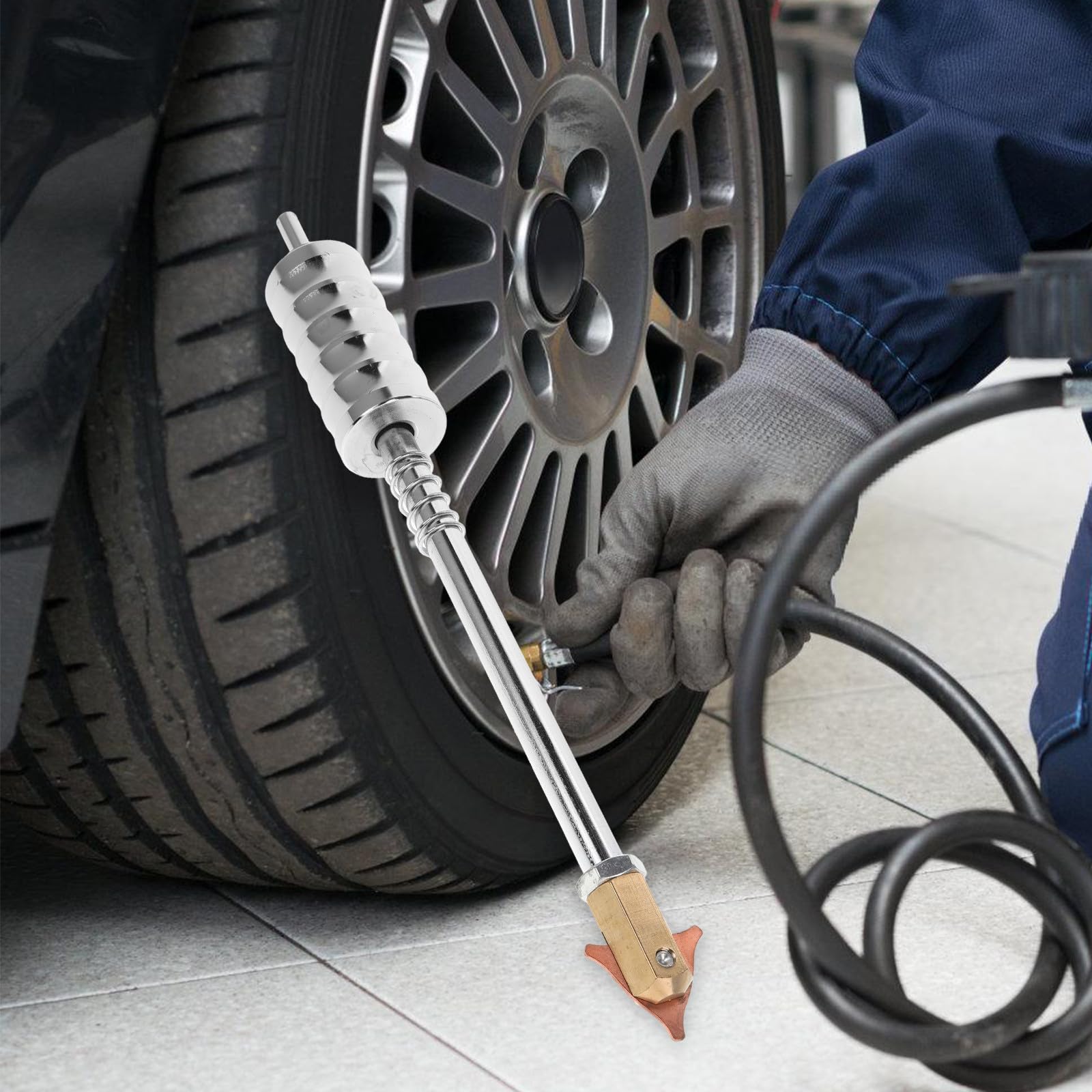 ERINGOGO Martillo de Reparación de Chapa Herramienta para Sacar Abolladuras Pequeñas en Carrocerías para Coche de Cobre Adecuado para Talleres de Detalle Automotriz