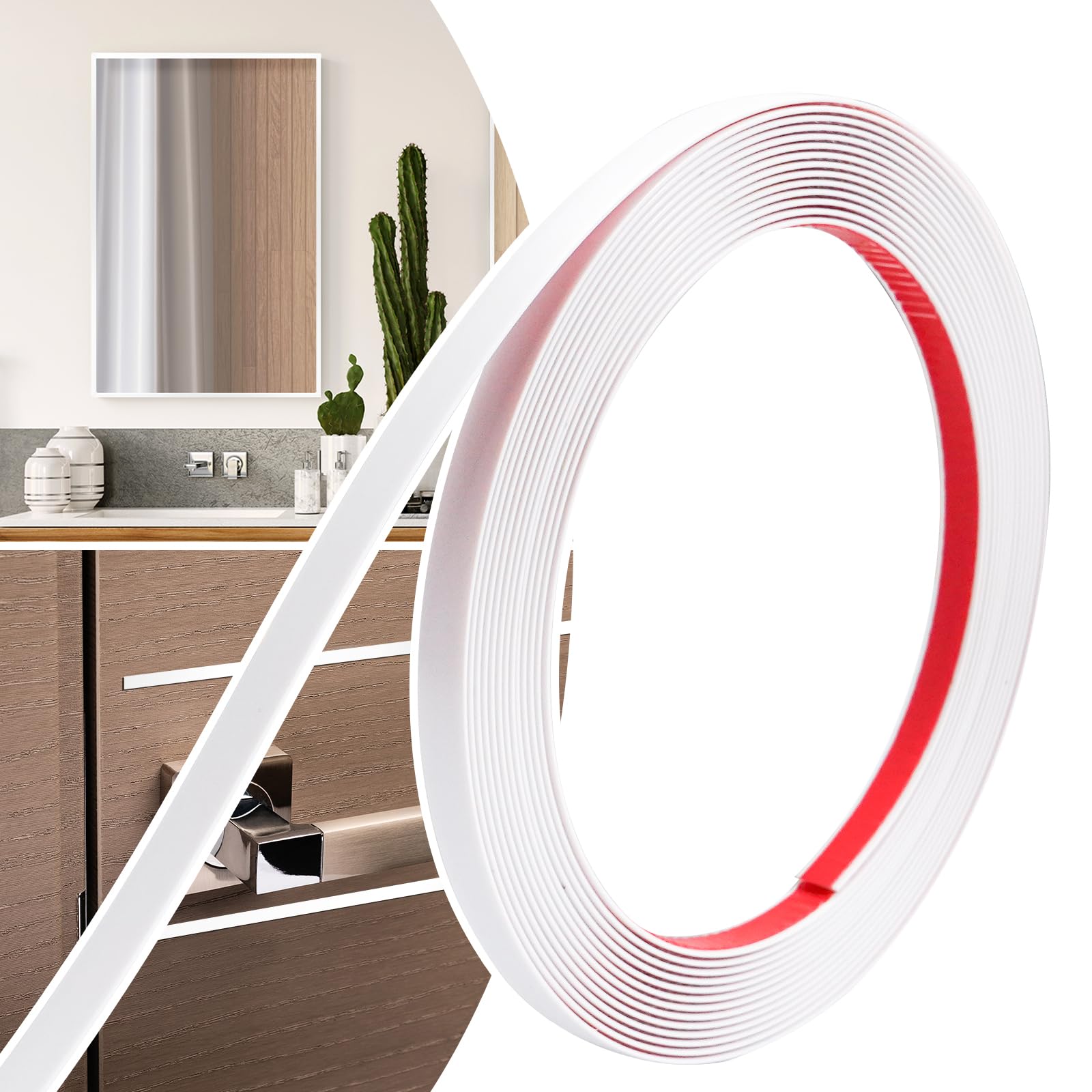 Moulure de garniture murale pour sublimer le carrelage de retour de cuisine