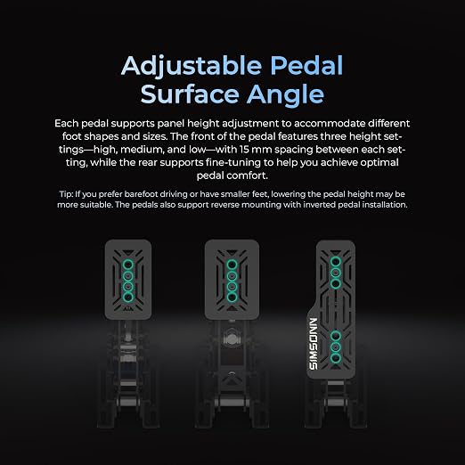 SIMSONN PRO X Ultra Pedales para Simulador de Carrera PC miniatura 7