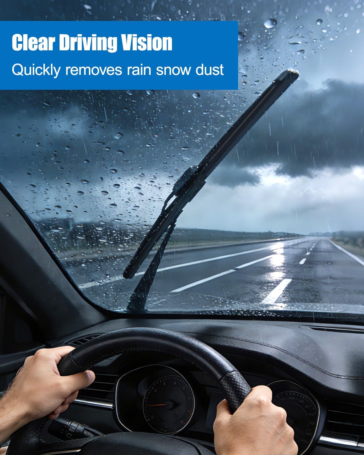 Windshield Wiper Arm and Blade Set Fit for Chevy C1500 C2500 K1500 K2500 Suburban Blazer 1988-1998, Front Driver Passenger Side Wiper Arms Replace 42782 22110157, 1 Pair