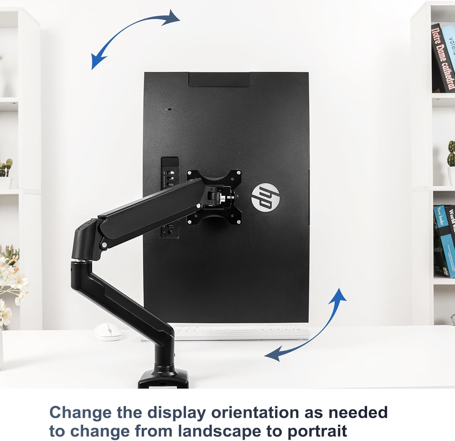 Monitor Arm/Mount VESA Bracket Adapter Compatible with HP All-in-One PC (ProOne 440 G9, 24-f0006ng) 100 * 100mm 75 * 75mm Black