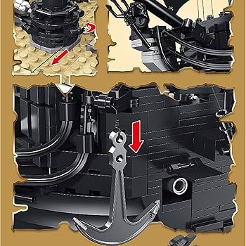 Amazon.co.jp: 海賊船ビルディングブロック3423個MOCブラック