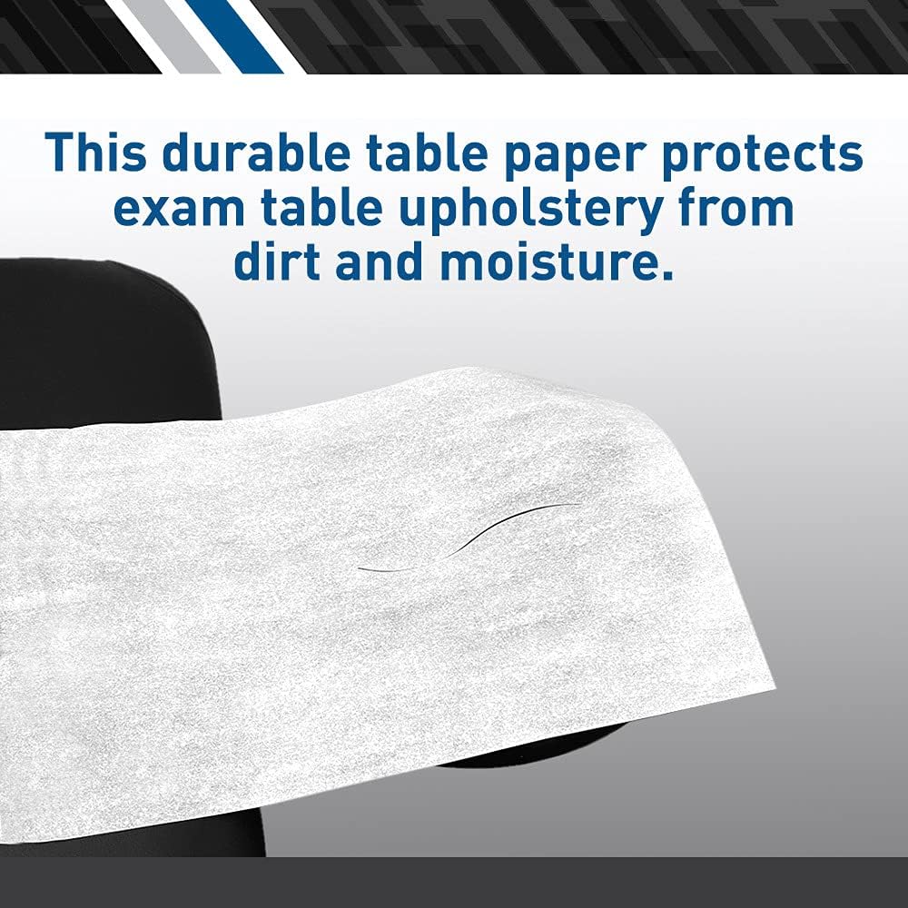 BodyMed® Premium Headrest Paper Sheets – With Slit – Disposable Medical Face Barrier – Exam Paper Sheets – Case of 1,000 – 12" x 24" – White