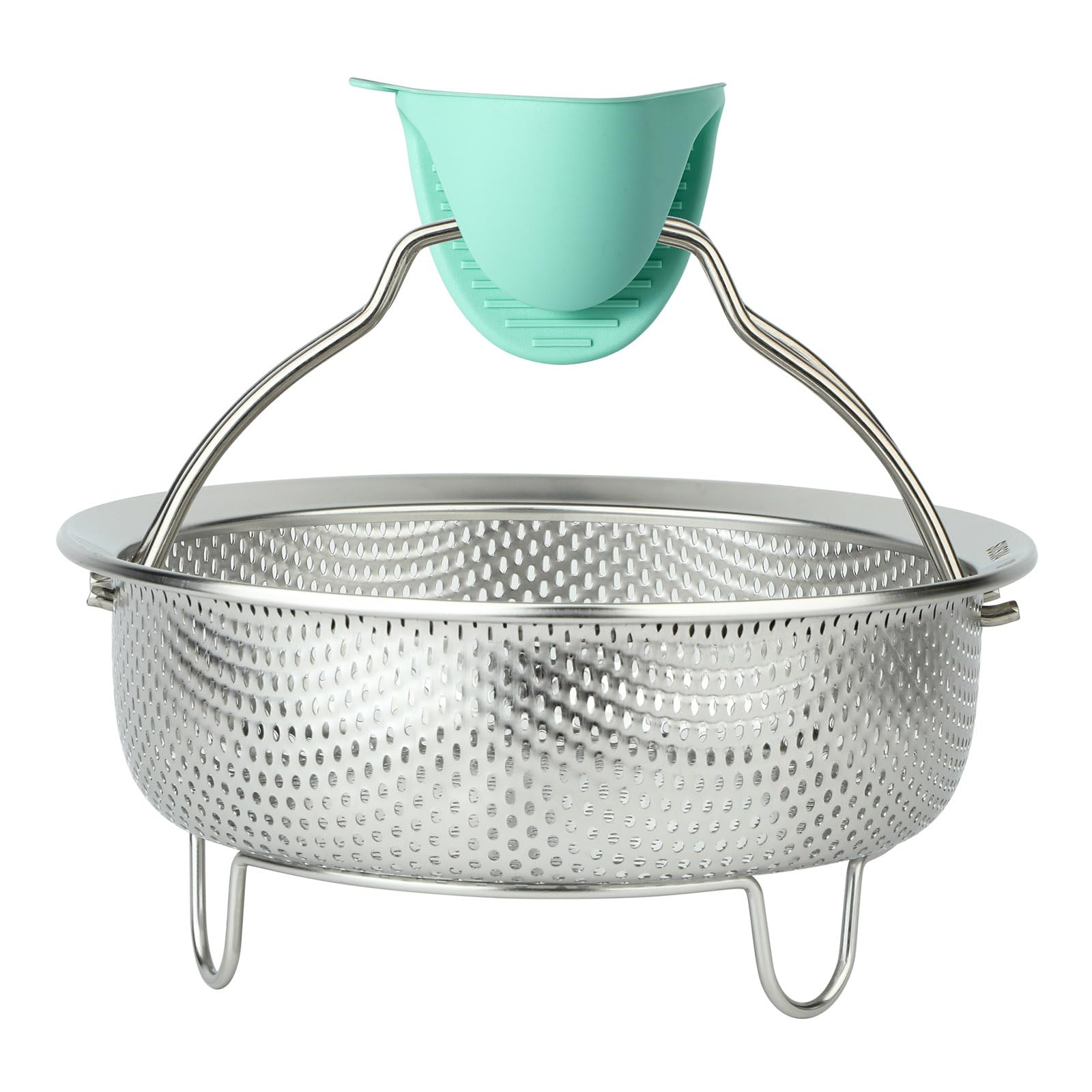 YENXIKU YENXIKU Stainless Steel Steamer Basket - Pot Insert for Vegetable, Dumpling, Fruits, Multi-Purpose Mesh Strainer for Cooking