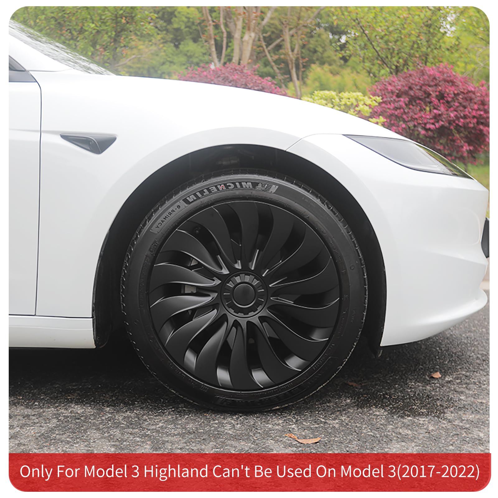 Amazon.co.jp: Tesla Model 3 Highland(2023-2024)用ホイールカバー 4 