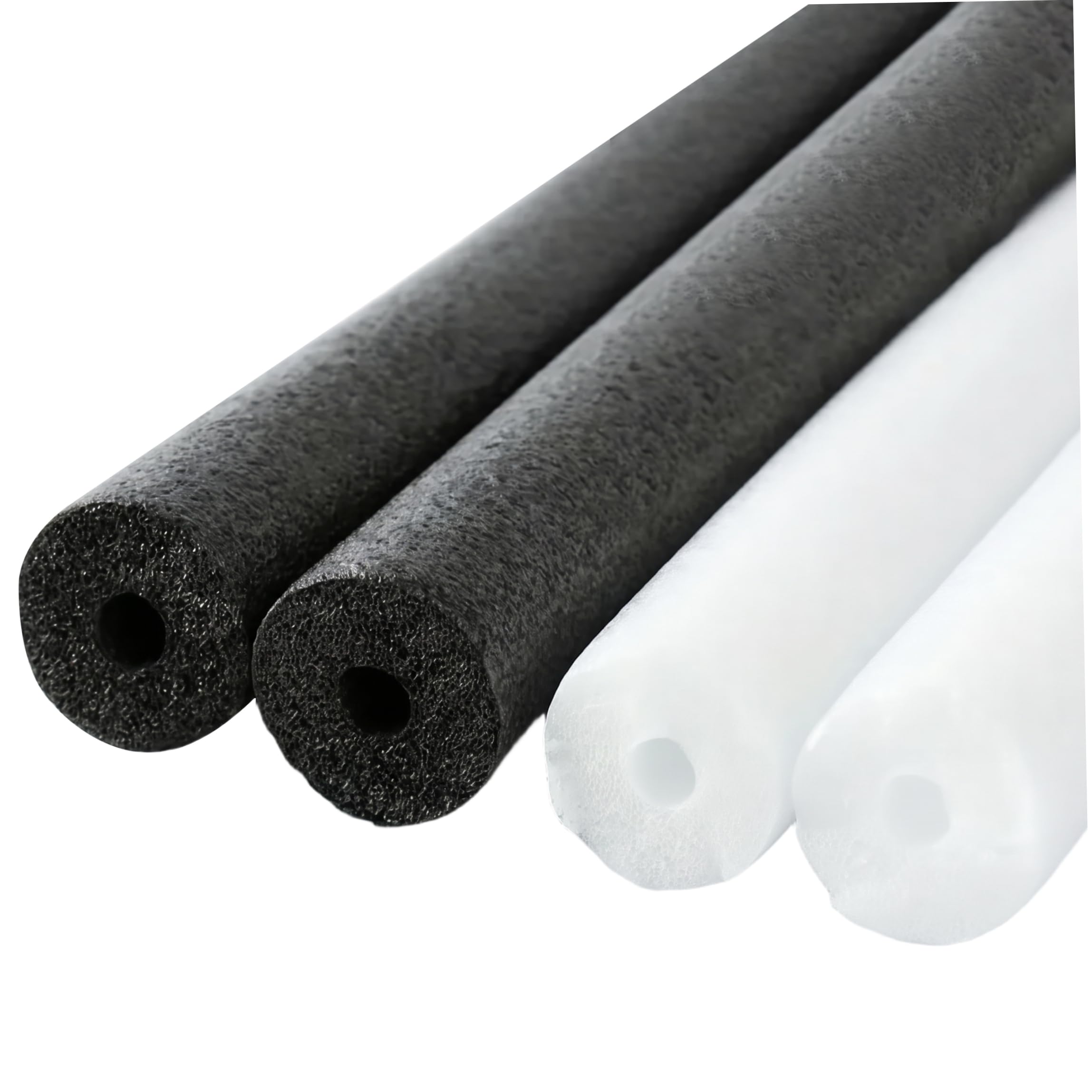 Lot de 4 Frites de Piscine en Mousse Frites Creuses et flottantes Absorbant Les Chocs et idéales pour Les activités Aquatiques Blanc