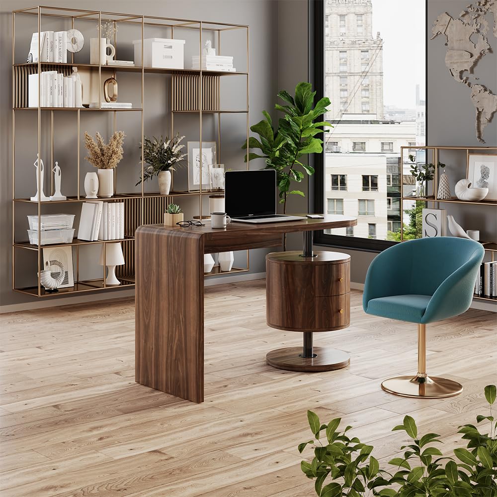 Vicco Schreibtisch Lara, Eiche rustikal, 120 x 50 cm