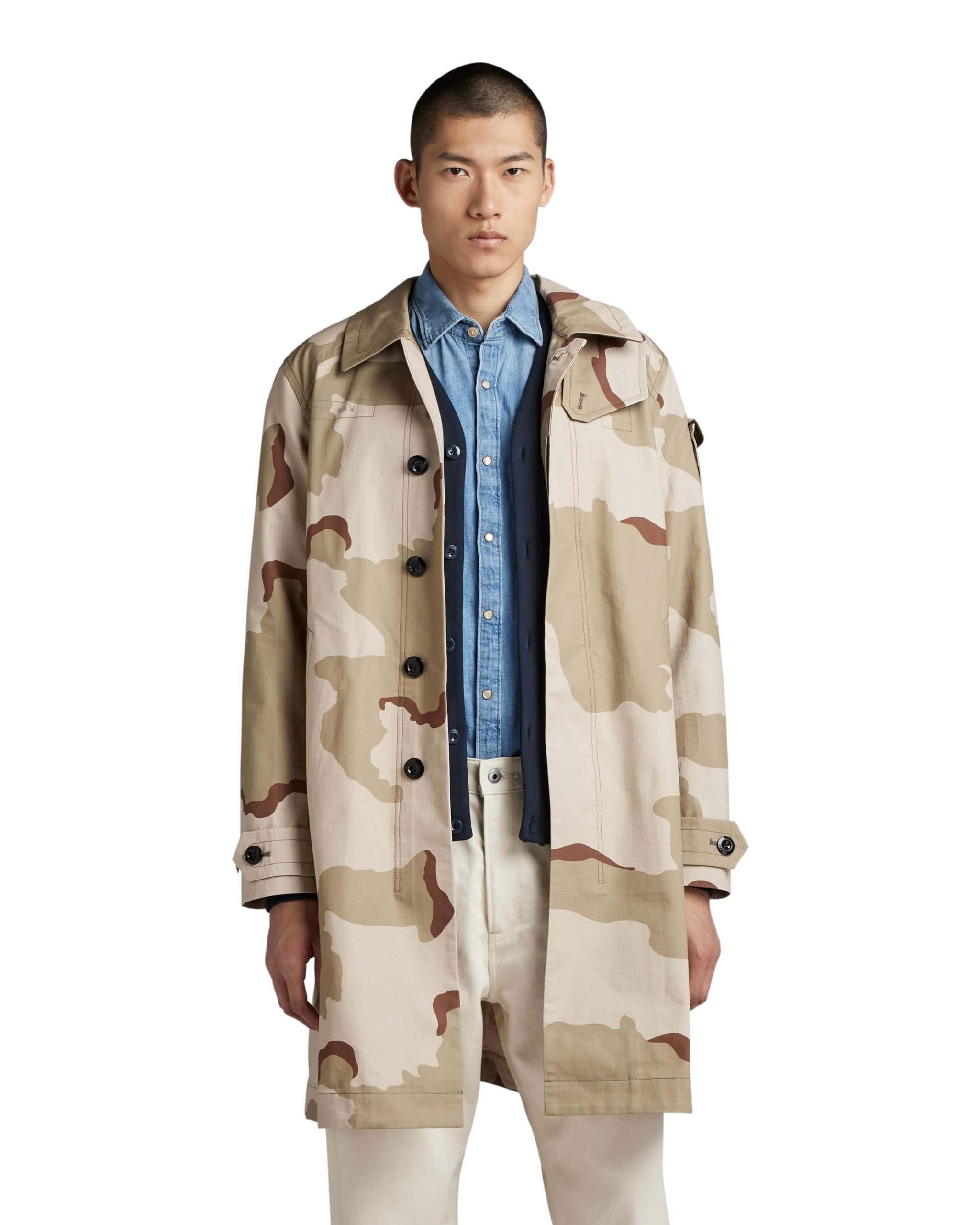 G-STAR Men's Casual Utility Trench Coat