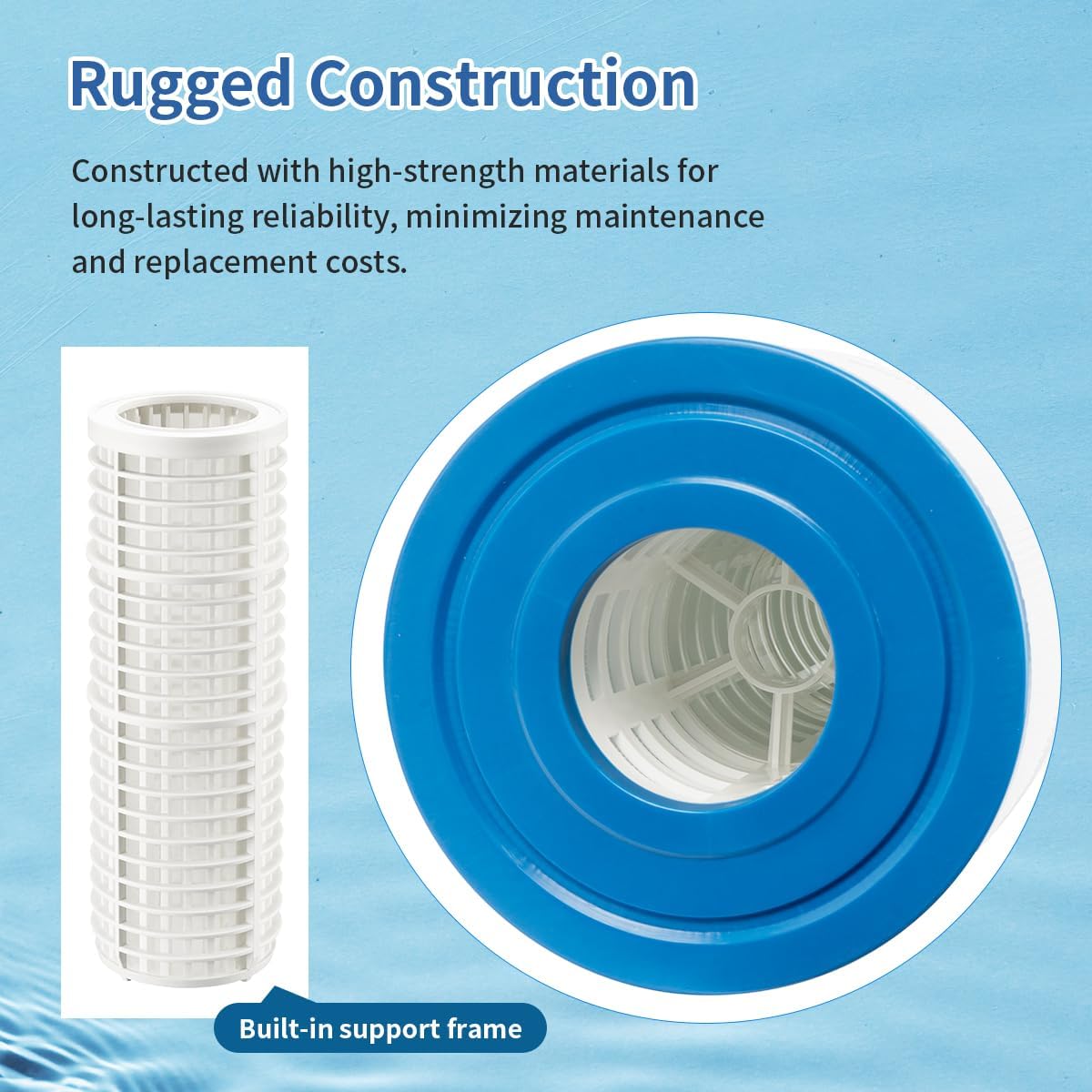 PLF106A Cartuchos de Filtro de Repuesto compatibles con Hayward CX880XRE,C4020, C4025, C4030,PA106, C-7488, FC-1226, 106 sq. ft,Accesorios de filtros