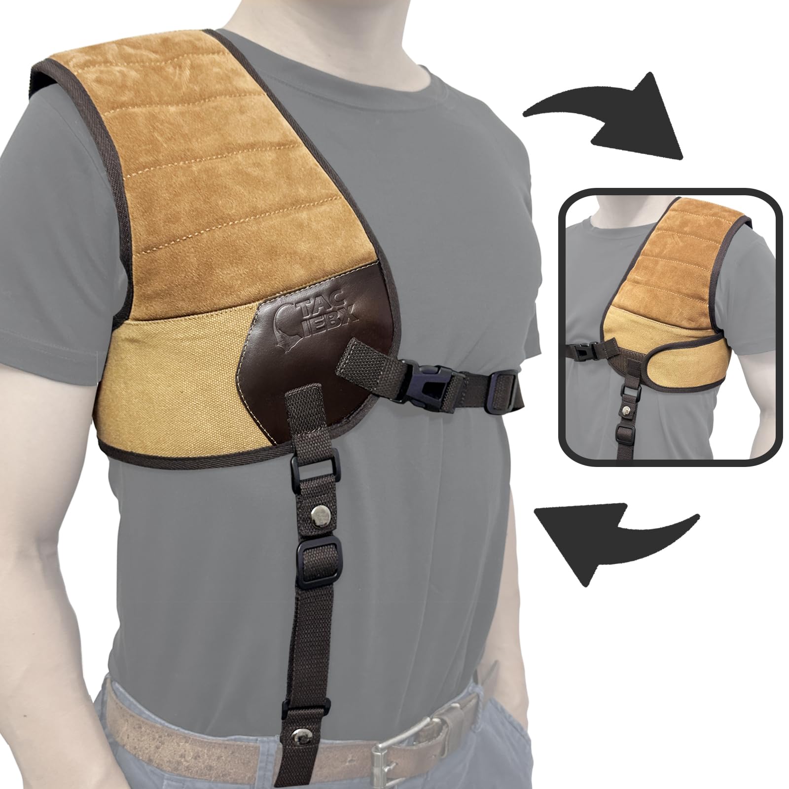Chaleco protector de hombro para caza de escopeta en el monte 7