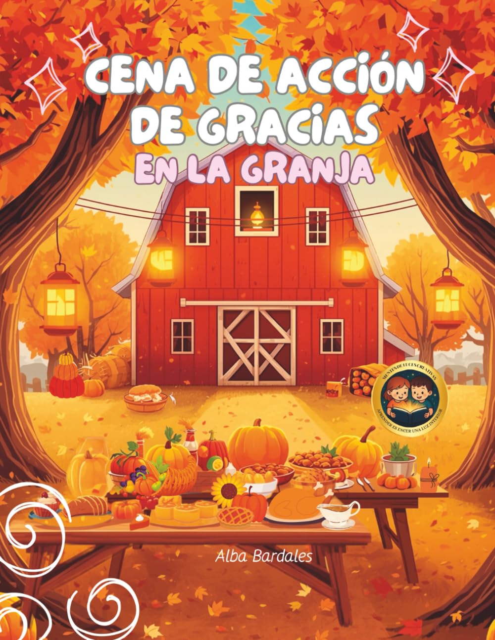 Cena de acción de gracias en la granja