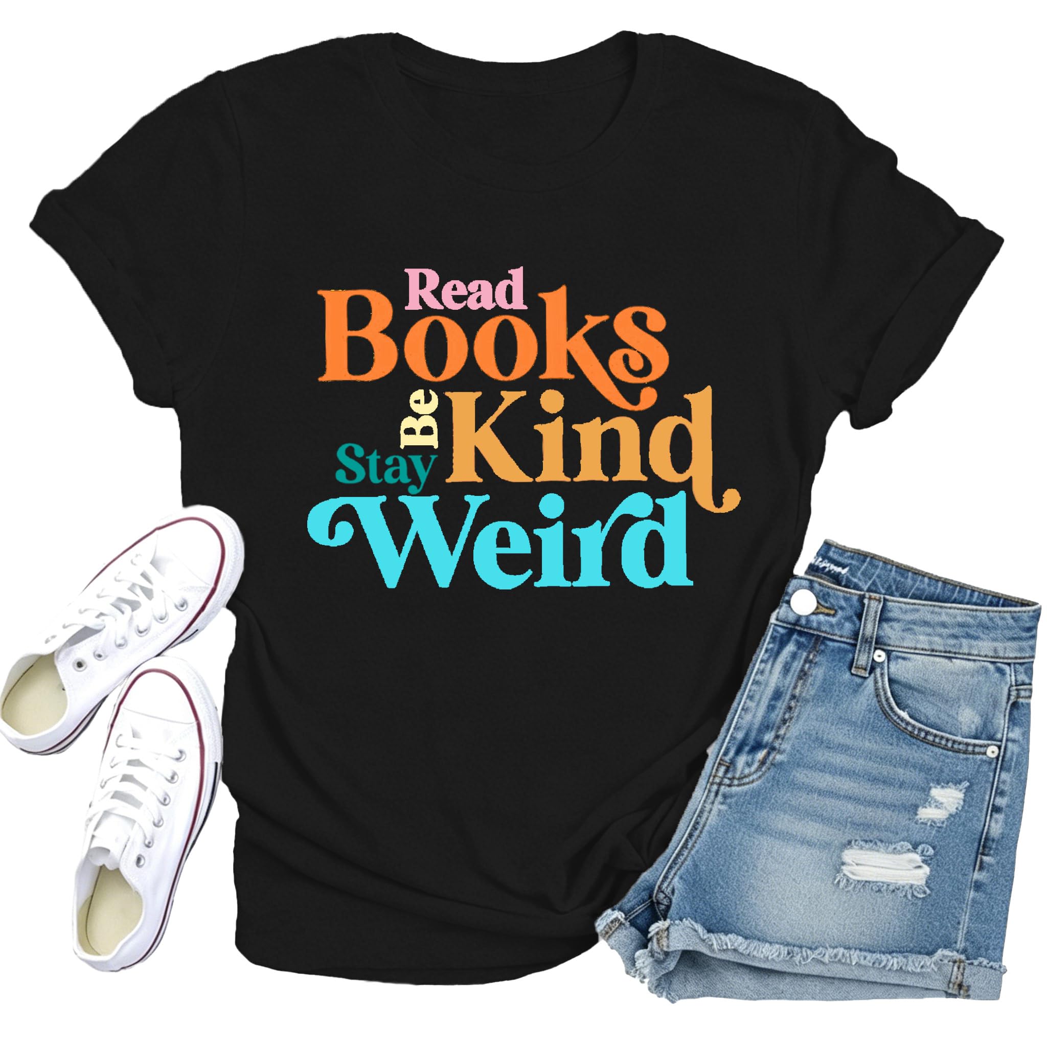 Book Shirts for Women Book Lover T-Shirt Reading Tee Teacher Tops