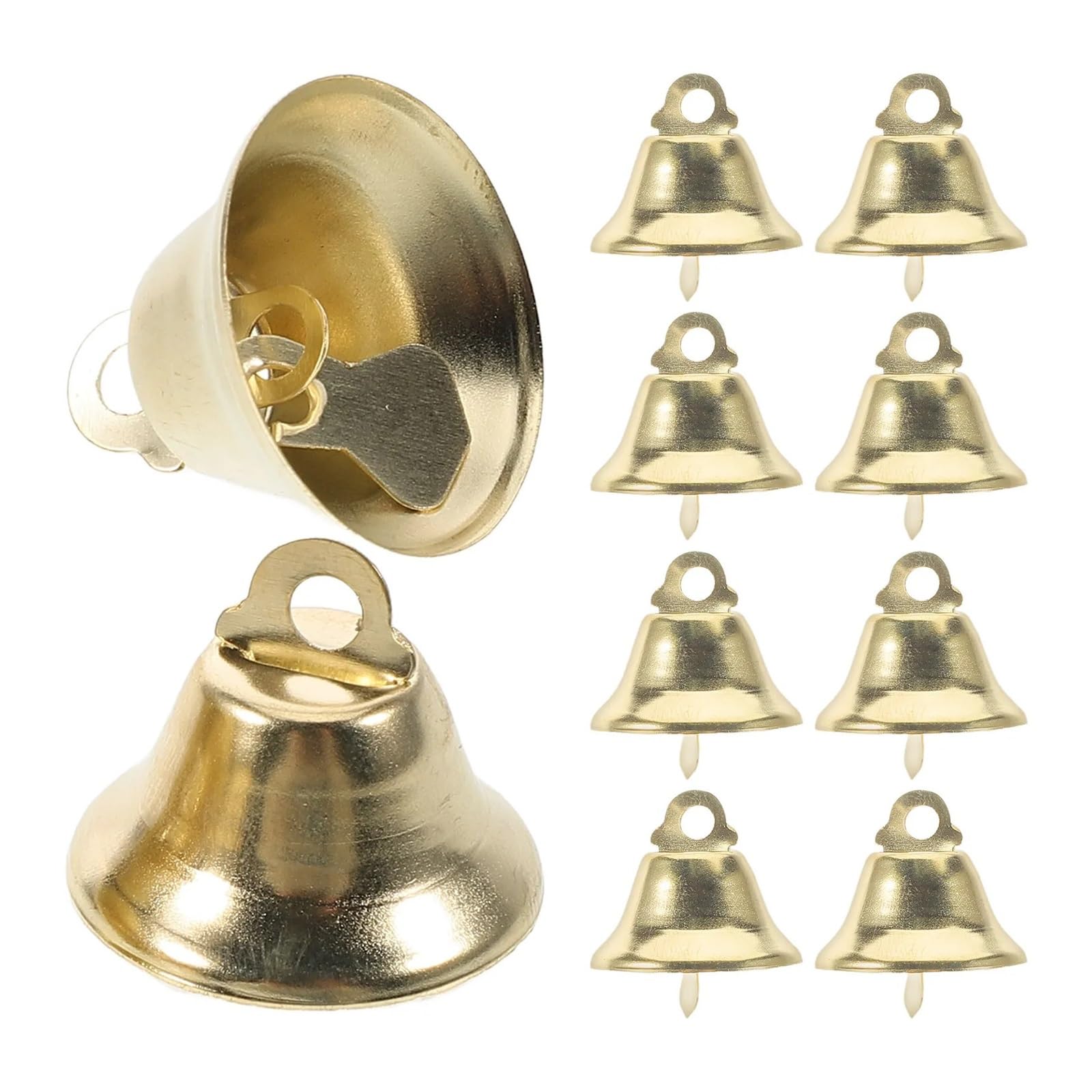 Vintage Christmas Bells 200Pcs Metal Christmas Bells Decorations Small Jingle For Tree Wall Craft Jewelry Making Holiday Party for DIY, Decorations, Weddings, Wind Chimes
