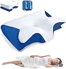 The Original Neck Therapy Pillow Daddy Pillow Daddy Sleeping Pillow Comfort Lunava Ergonomic Pillow for Sides Back and Stomach Sleepers Helps You Sleep Better (Blue)