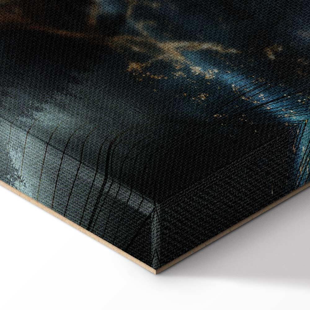murando - Quadro Fonoassorbente Cervo Bosco Mistico Cervo 120x40 cm 1 Pezzo - Canvas - Quadri Acustici XXL Grandi - Pannelli Fonoassorbenti Decorativi - Decorazione da Parete Soggiorno - g-C-10128-b-a