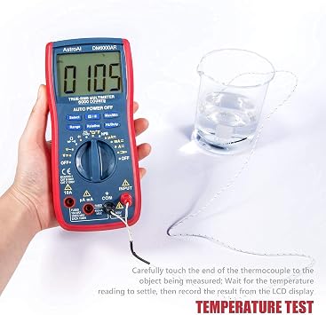 AstroAI Digital Multimeter TRMS 6000 & Test Leads Bundle