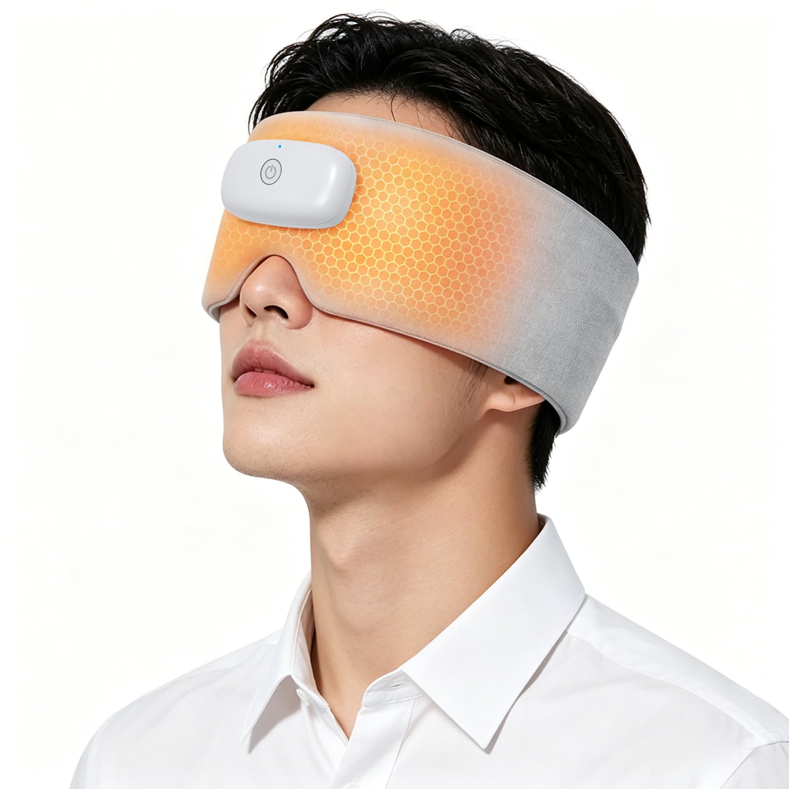 【極上の眠り体験】 ホットアイマスク 充電式 【3段階温熱×音楽再生×3段階タイ…