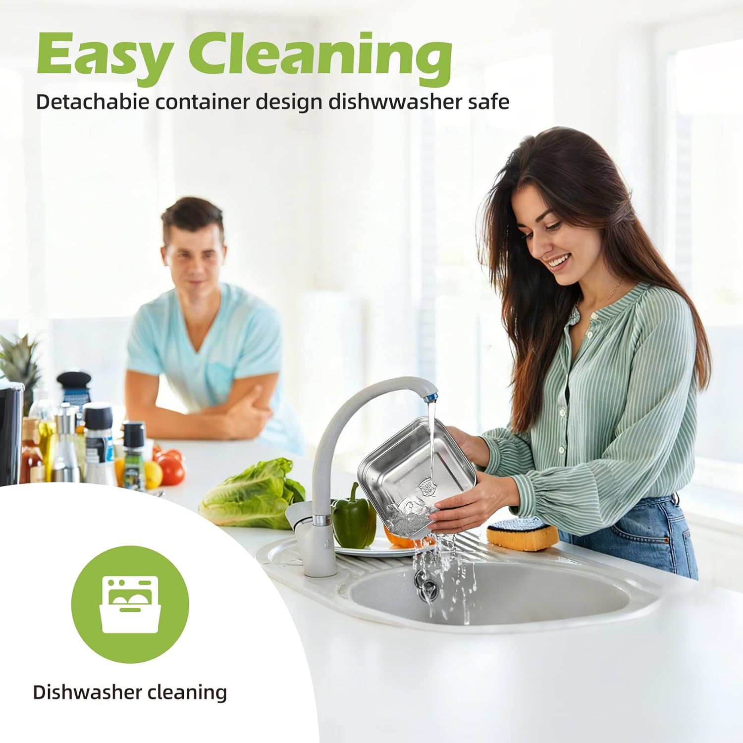 2 Pack Stainless Steel Sandwich Containers, 20oz Leakproof Reusable Metal Lunch Boxes with Silicone Lids, BPA-Free Meal Prep Food Storage Containers for Snacks, Fruits, Salad, Travel & Office Lunch - Image 4